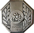 Cathare motorcycle rally badge from Jean-Francois Helias