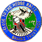 Close To The Hedge motorcycle rally badge from Jean-Francois Helias
