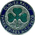 Clover motorcycle rally badge from Terry Reynolds