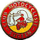 CM Suceen motorcycle rally badge from Jean-Francois Helias
