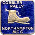 Cobbler motorcycle rally badge from Les Hobbs