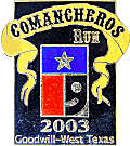 Comancheros motorcycle run badge from Jean-Francois Helias