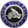 Captain Cook motorcycle rally badge from Johnny Croxson