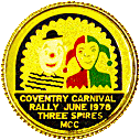 Coventry Carnival motorcycle rally badge from Jean-Francois Helias