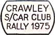 Crawley motorcycle rally badge from Les Hobbs