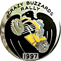 Crazy Buzzards motorcycle rally badge from Russ Shand