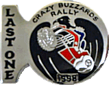 Crazy Buzzards motorcycle rally badge