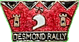 Desmond motorcycle rally badge from Jean-Francois Helias