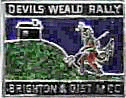 Devils Weald motorcycle rally badge from Ted Trett