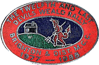 Devils Weald motorcycle rally badge from Phil Drackley