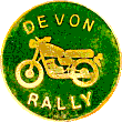 Devon motorcycle rally badge from Jean-Francois Helias