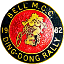 Ding-Dong motorcycle rally badge from Jean-Francois Helias