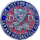 Diss & DC&MCC motorcycle club badge from Jean-Francois Helias