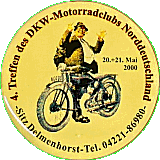 DKW Delmenhorst motorcycle rally badge from Jean-Francois Helias