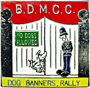 Dog Banners motorcycle rally badge from Jean-Francois Helias