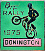 Donington BMF motorcycle rally badge from Ben Crossley