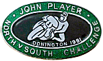 Donington motorcycle race badge from Jean-Francois Helias