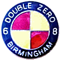 Double Zero motorcycle club badge from Jean-Francois Helias