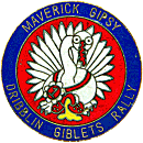 Dribblin Giblets motorcycle rally badge from Jean-Francois Helias