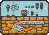 Drystone Wall motorcycle rally badge from Lone Wolf
