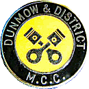 Dunmow & DMCC motorcycle club badge from Jean-Francois Helias