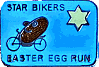 Easter Egg motorcycle run badge from Jean-Francois Helias