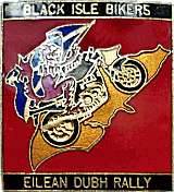 Eilean Dubh motorcycle rally badge from Jean-Francois Helias