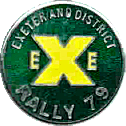 Exe motorcycle rally badge from Ted Trett