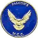 Falcons motorcycle rally badge from Ted Trett