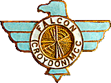 Falcon (Croydon) MCC motorcycle club badge from Jean-Francois Helias