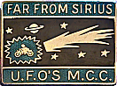 Far From Sirius motorcycle rally badge from Jean-Francois Helias