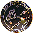 Far From Sirius motorcycle rally badge from Jean-Francois Helias