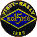First motorcycle rally badge from Jean-Francois Helias