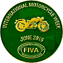 FIVA International Motorcycle Week motorcycle show badge from Jean-Francois Helias