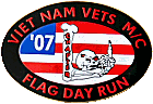 Flag Day motorcycle run badge from Jean-Francois Helias