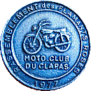Flamants Roses motorcycle rally badge from Jean-Francois Helias