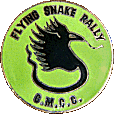 Flying Snake motorcycle rally badge from Jean-Francois Helias
