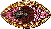 Fly In The Eye motorcycle rally badge from Pagan Williams