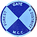 Forest Gate & DMCC motorcycle club badge from Jean-Francois Helias