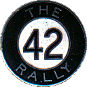 Forty Two motorcycle rally badge from Dave Ranger