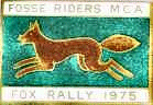 Fox motorcycle rally badge from Terry Reynolds