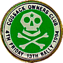 Friday 13th motorcycle rally badge from Jean-Francois Helias