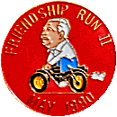 Friendship motorcycle run badge from Jean-Francois Helias