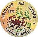 Froid-Chapelle motorcycle rally badge from Jean-Francois Helias