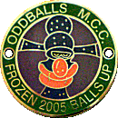 Frozen Balls Up motorcycle rally badge