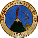 Frozen Leek motorcycle rally badge