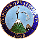Frozen Leek motorcycle rally badge