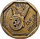 Gaulois Querqueville motorcycle rally badge from Jean-Francois Helias