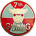 Glowing Lamb motorcycle rally badge from Jean-Francois Helias