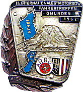 Gmunden motorcycle rally badge from Jean-Francois Helias